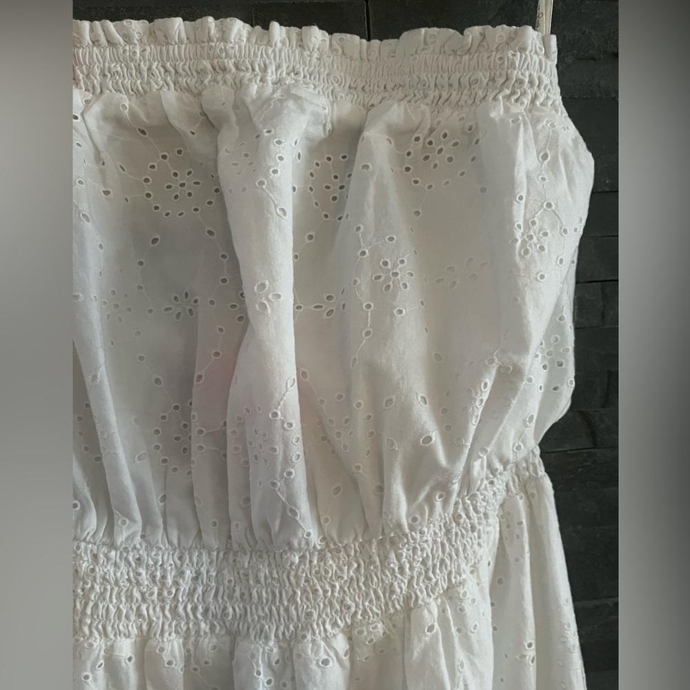 Lilly Pulitzer® Nicole Strapless Eyelet 100% Cotton Fully Lined w/Cotton dress - Picture 8 of 16